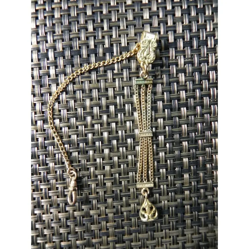 ANTIQUE VICTORIAN D.F.B. CO D.F. BRIGGS GOLD FILLED WATCH FOB CHAIN CHARM